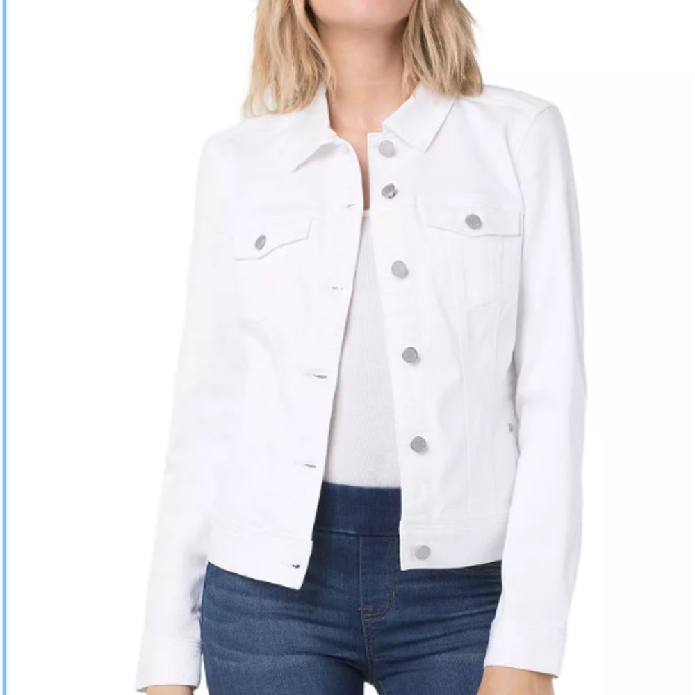 Liverpool White Denim Jacket